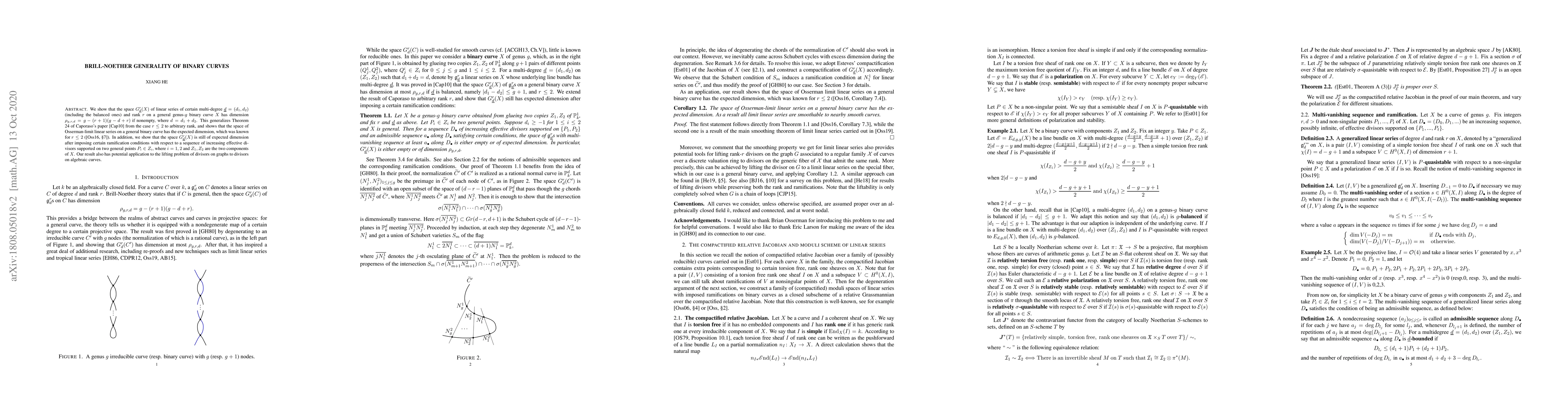 Thumbnail for Brill-Noether Generality of Binary Curves