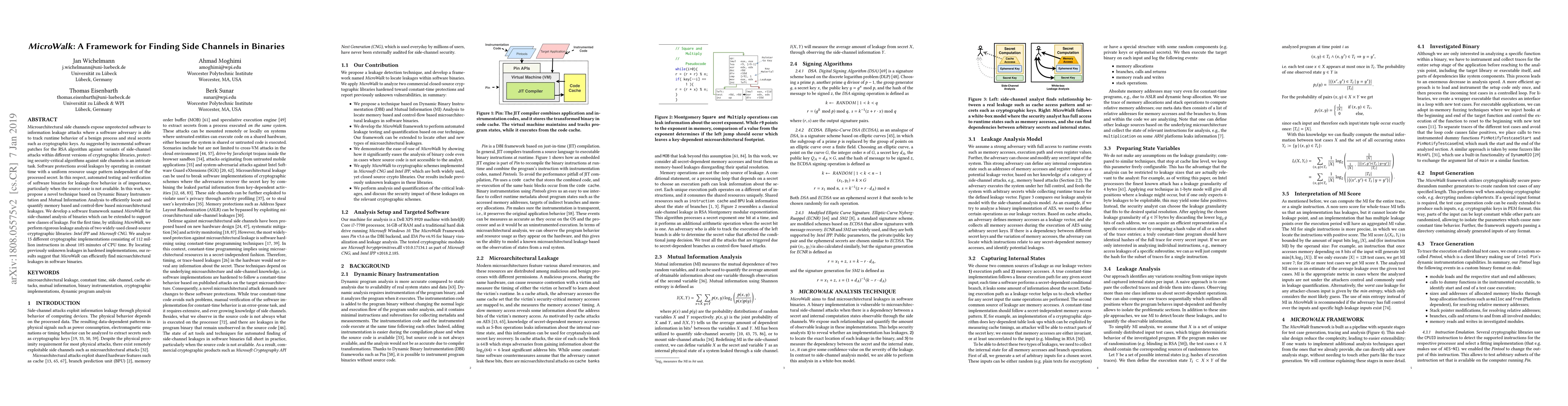 Thumbnail for MicroWalk: A Framework for Finding Side Channels in Binaries