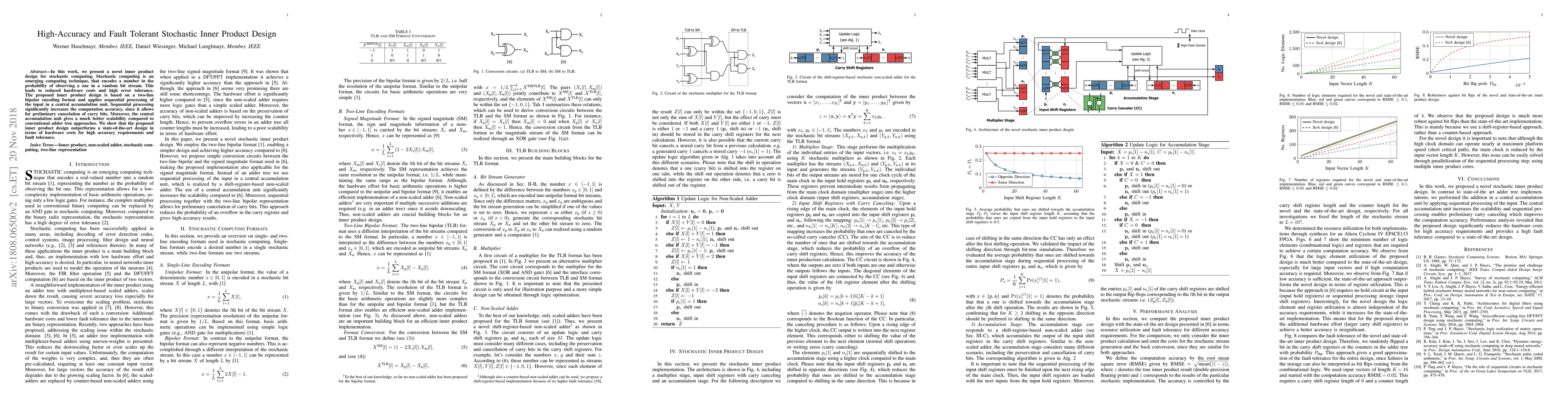 Thumbnail for High-Accuracy and Fault Tolerant Stochastic Inner Product Design