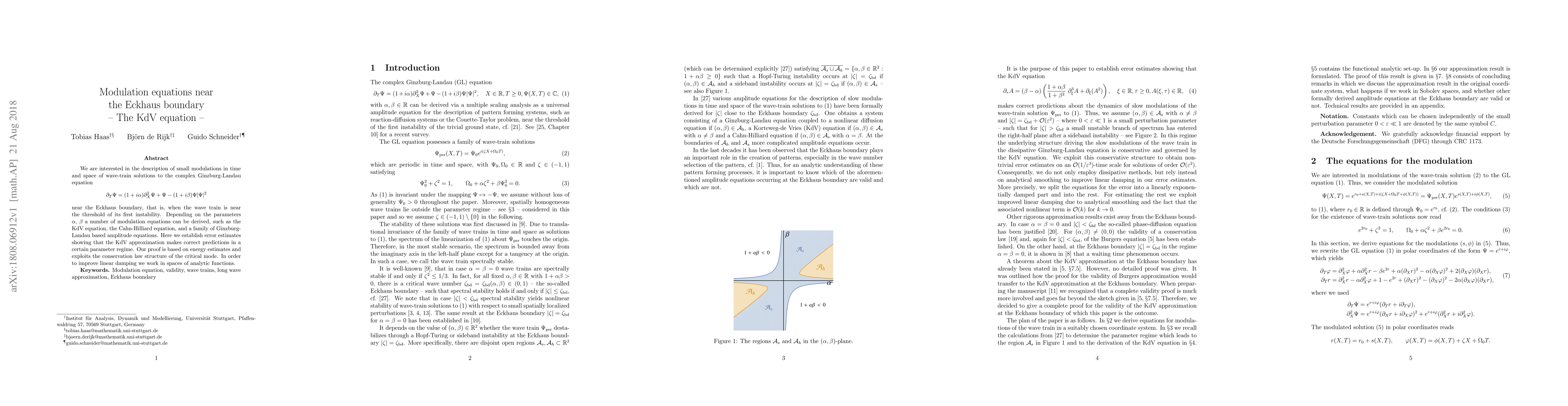 Thumbnail for Modulation equations near the Eckhaus boundary: the KdV equation