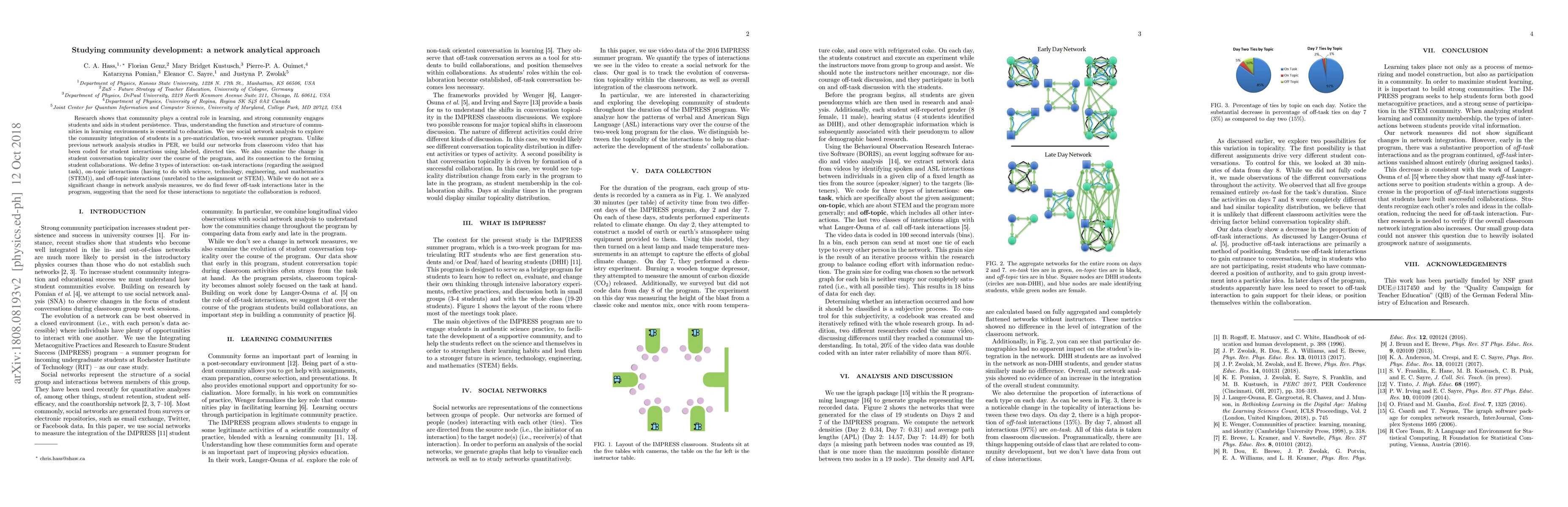 Thumbnail for Studying community development: a network analytical approach