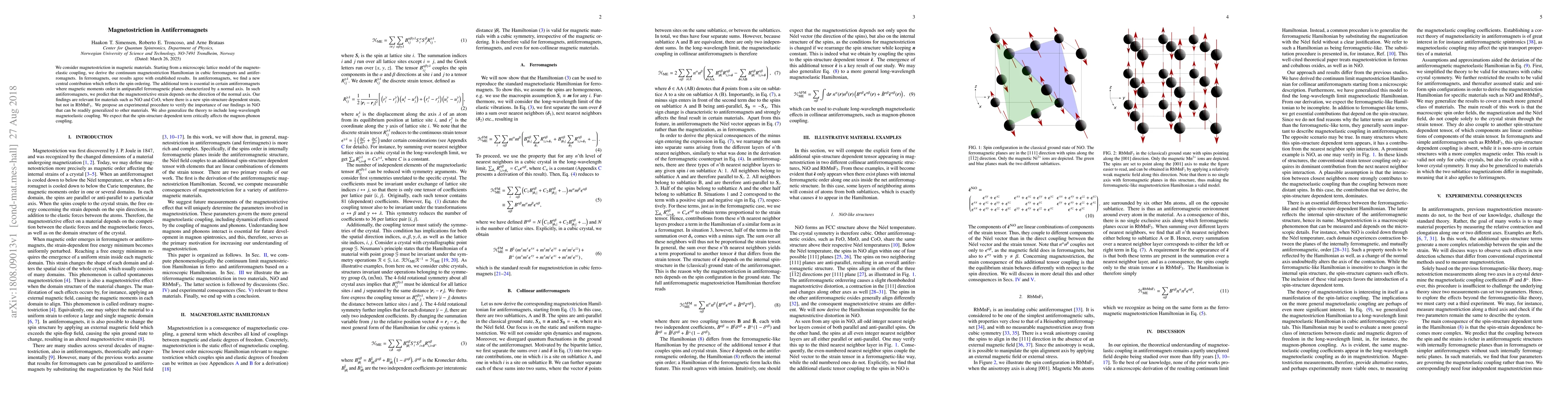 Thumbnail for Magnetostriction in Antiferromagnets
