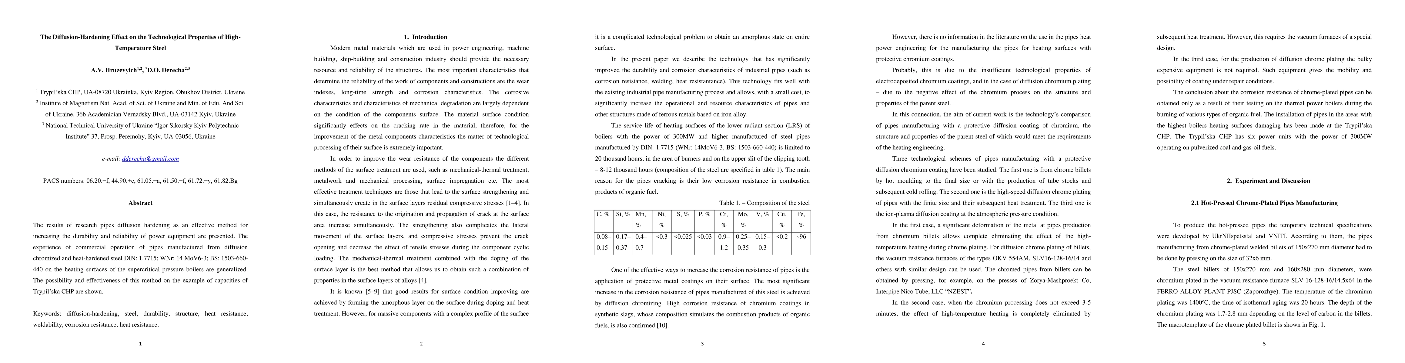 Thumbnail for The Diffusion-Hardening Effect on the Technological Properties of
  High-Temperature Steel