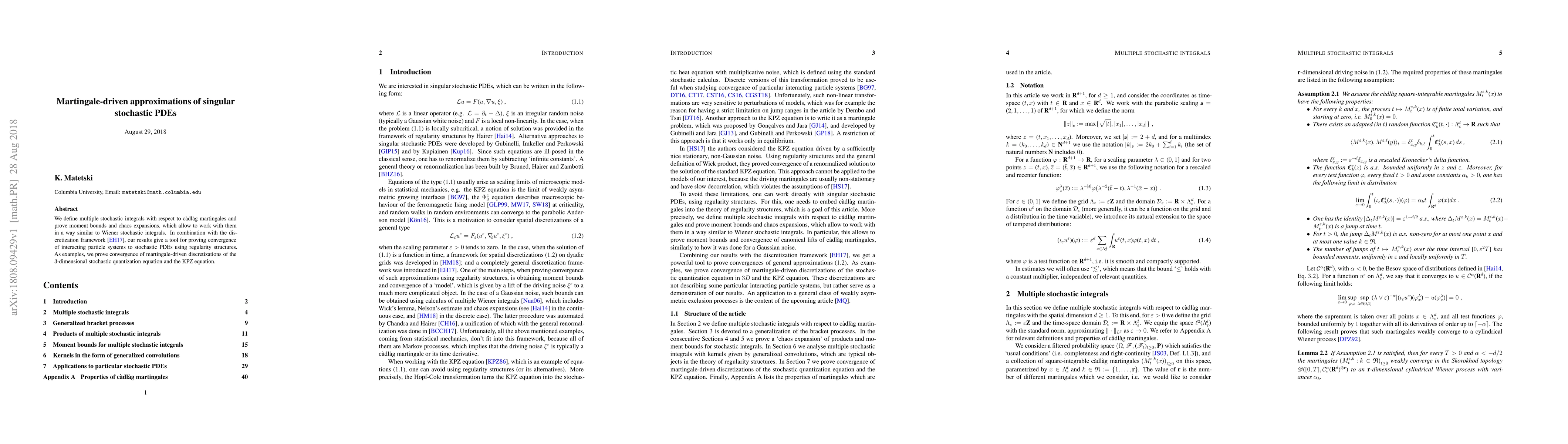 Thumbnail for Martingale-driven approximations of singular stochastic PDEs