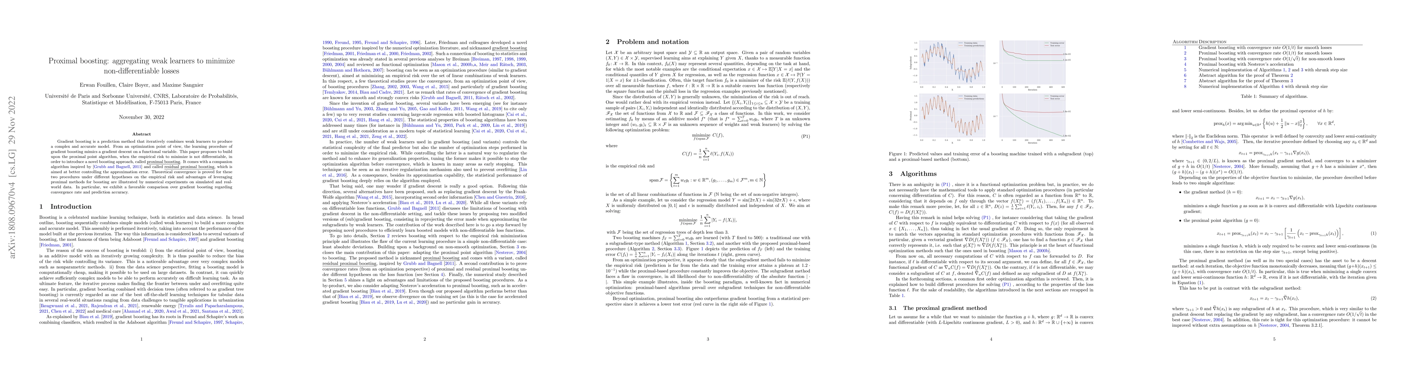 Thumbnail for Proximal boosting: aggregating weak learners to minimize
  non-differentiable losses