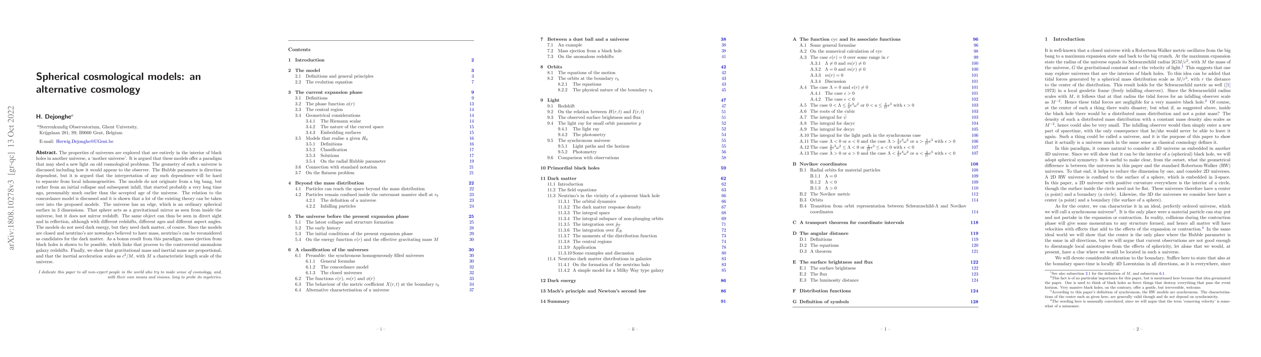 Thumbnail for Spherical cosmological models: an alternative cosmology