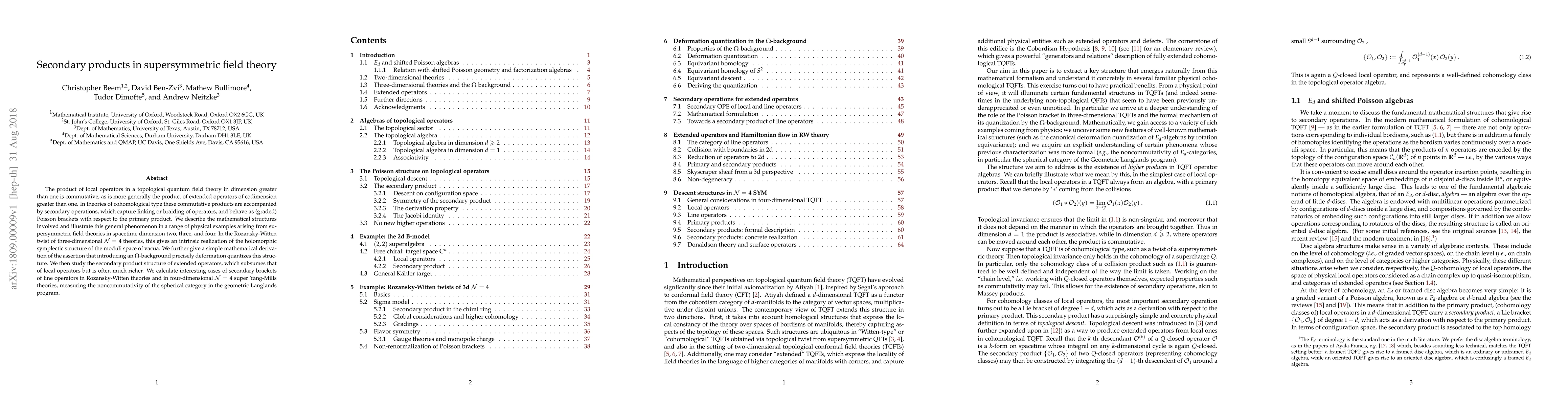 Thumbnail for Secondary products in supersymmetric field theory