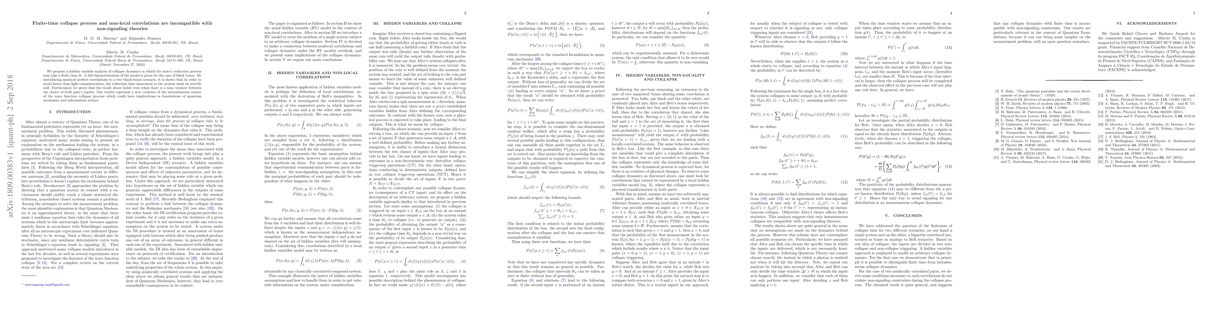 Thumbnail for Finite-time collapse process and non-local correlations are incompatible
  with non-signaling theories