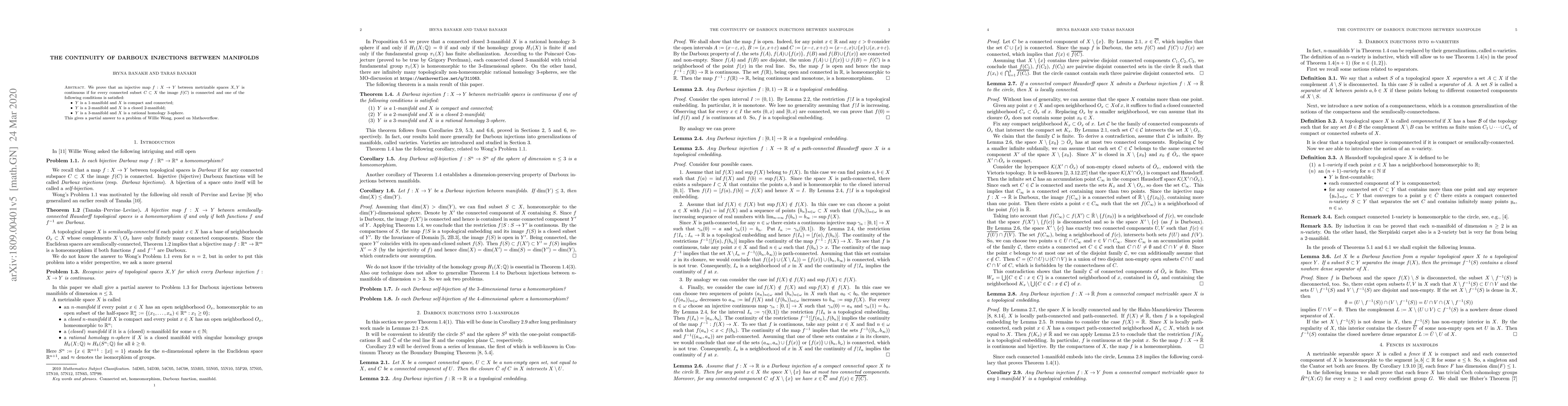 Thumbnail for The continuity of Darboux injections between manifolds