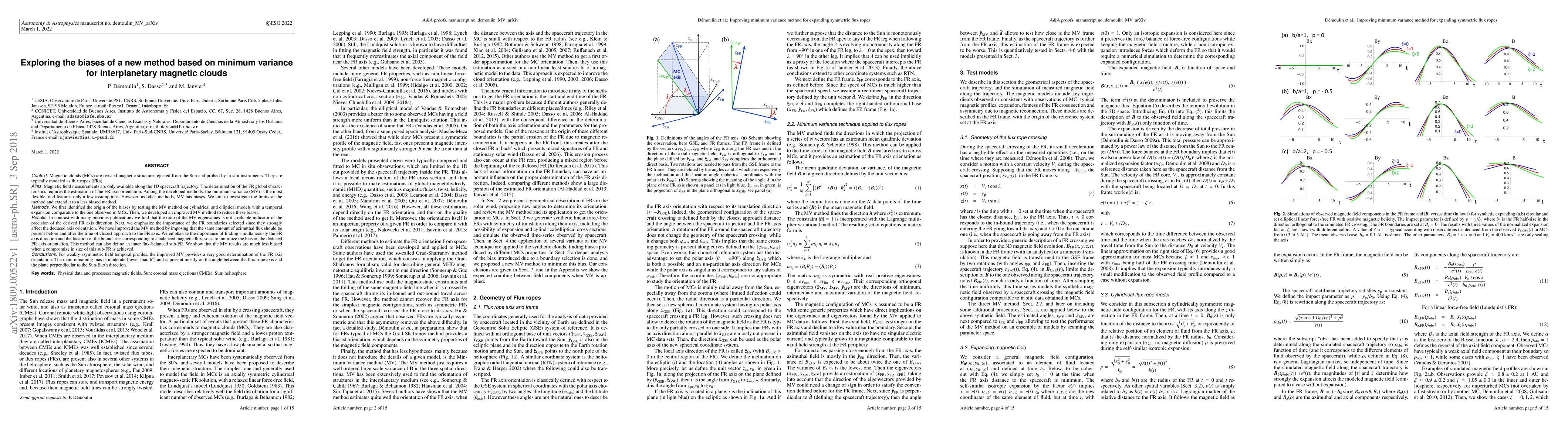 Thumbnail for Exploring the biases of a new method based on minimum variance for
  interplanetary magnetic clouds