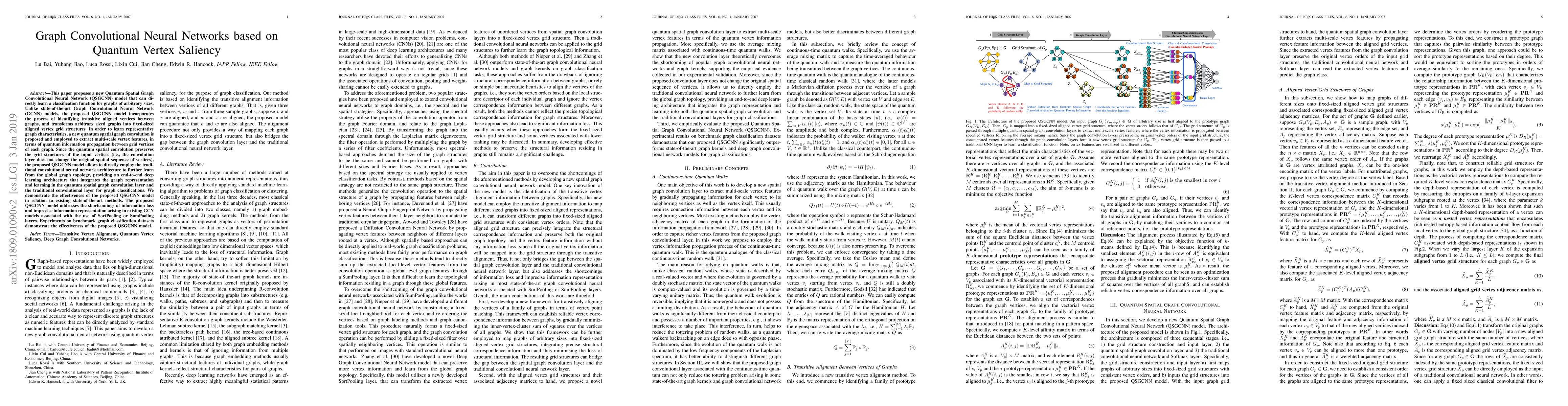 Thumbnail for Graph Convolutional Neural Networks based on Quantum Vertex Saliency