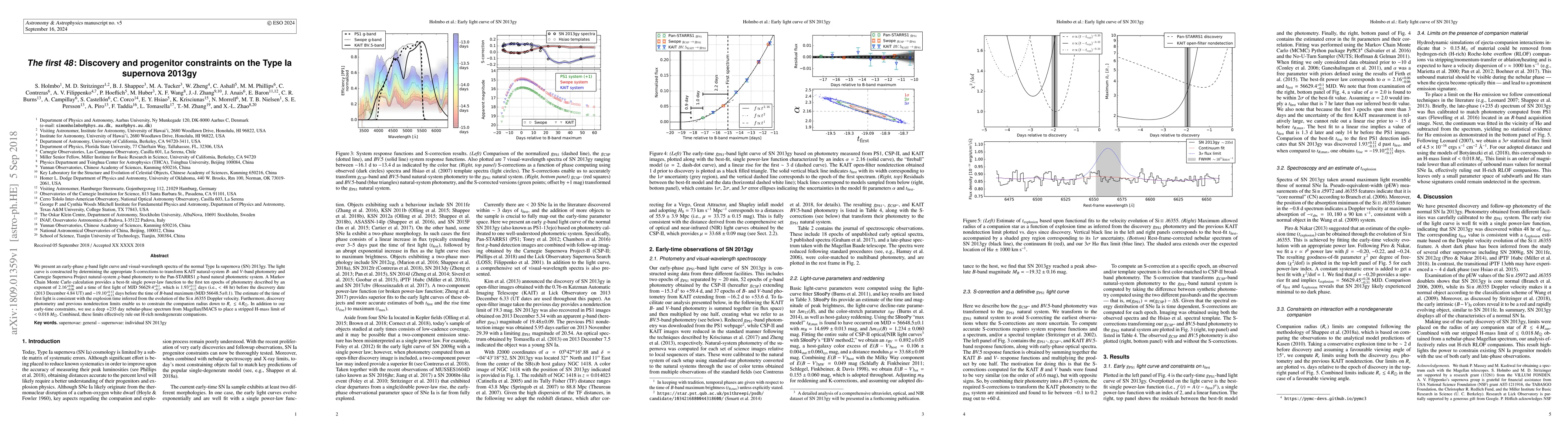 Thumbnail for The first 48: Discovery and progenitor constraints on the Type Ia
  supernova 2013gy
