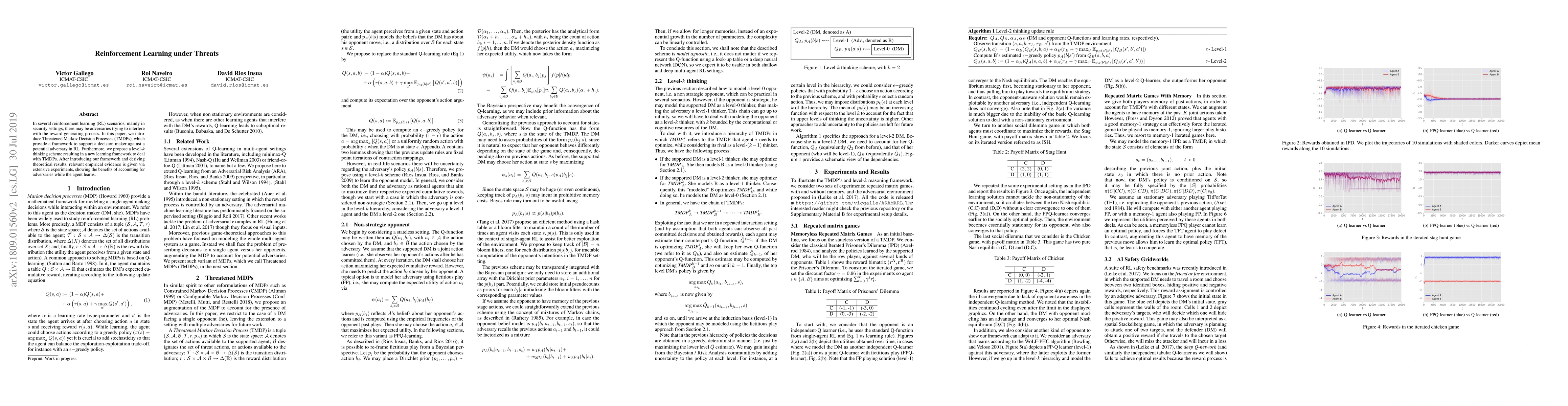 Thumbnail for Reinforcement Learning under Threats