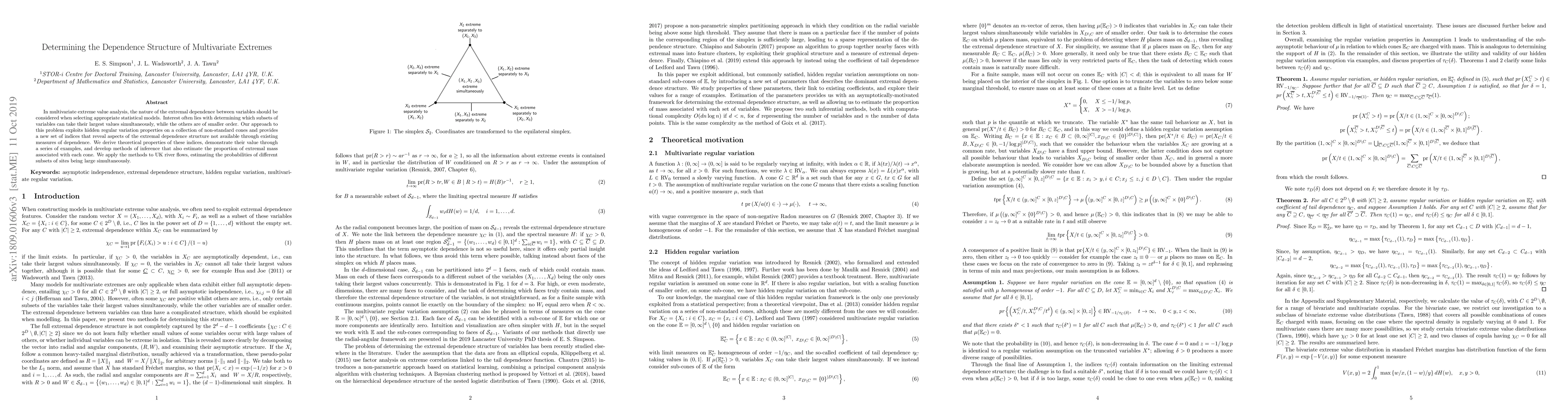 Thumbnail for Determining the Dependence Structure of Multivariate Extremes