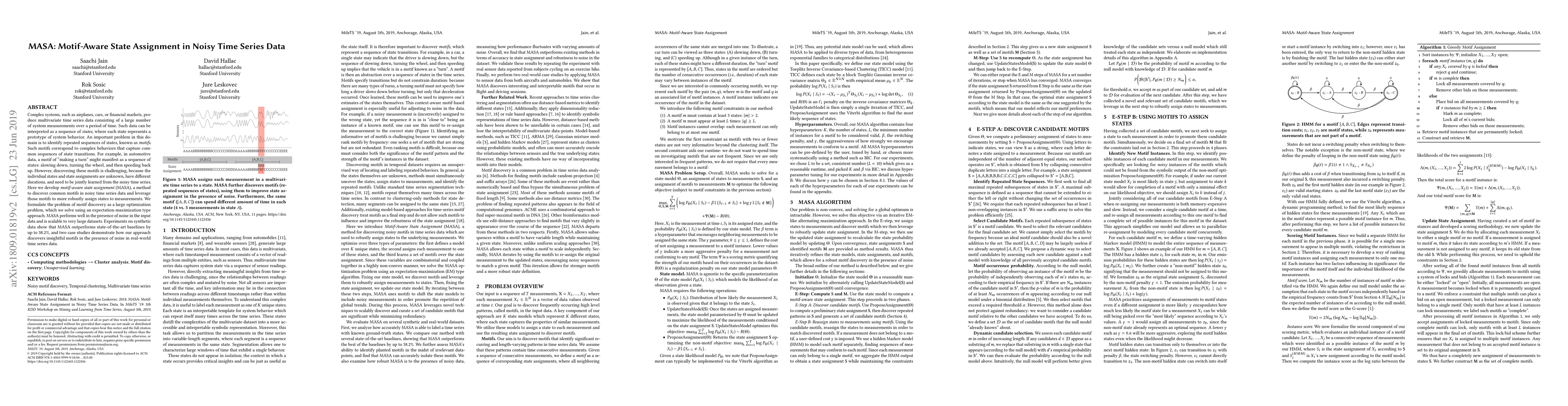 Thumbnail for MASA: Motif-Aware State Assignment in Noisy Time Series Data