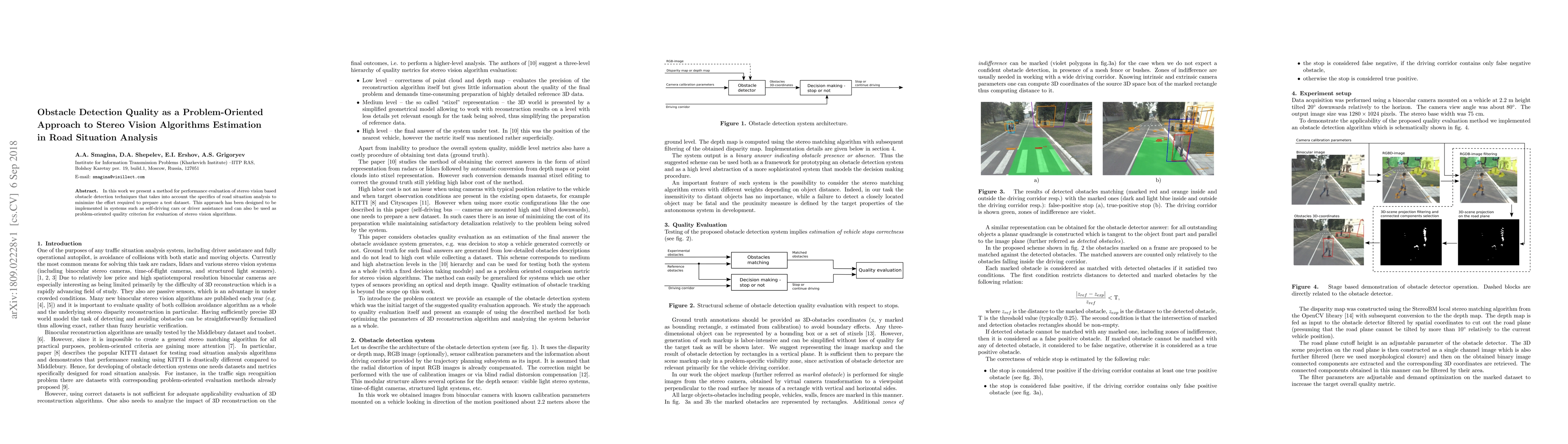 Thumbnail for Obstacle Detection Quality as a Problem-Oriented Approach to Stereo
  Vision Algorithms Estimation in Road Situation Analysis