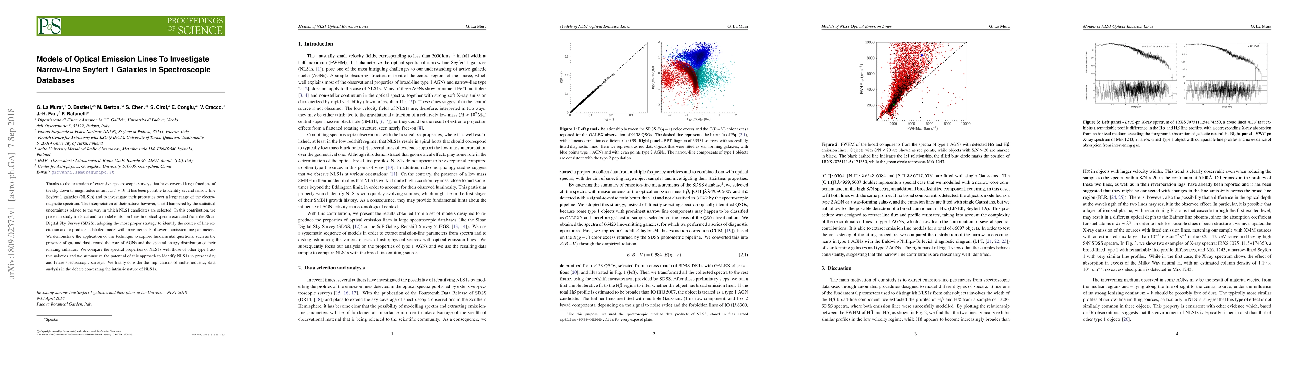 Thumbnail for Models of Optical Emission Lines To Investigate Narrow-Line Seyfert 1
  Galaxies in Spectroscopic Databases
