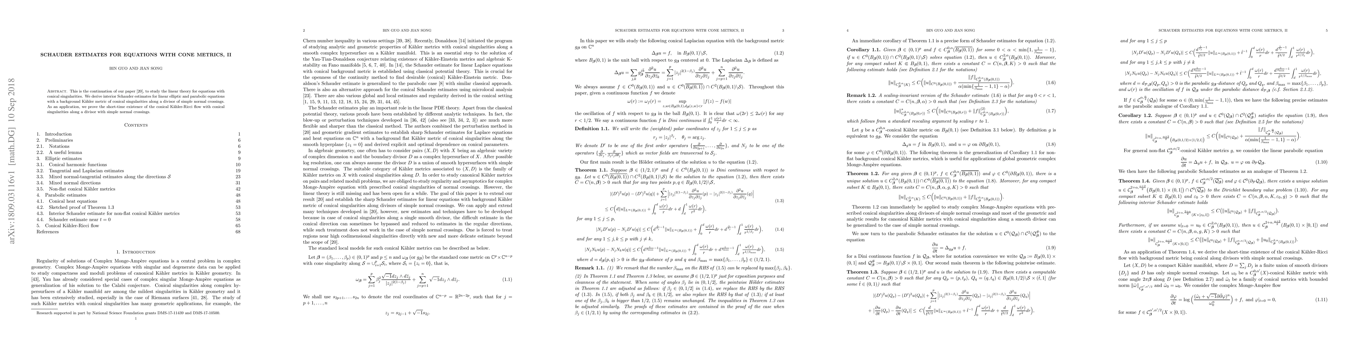 Thumbnail for Schauder estimates for equations with cone metrics, II
