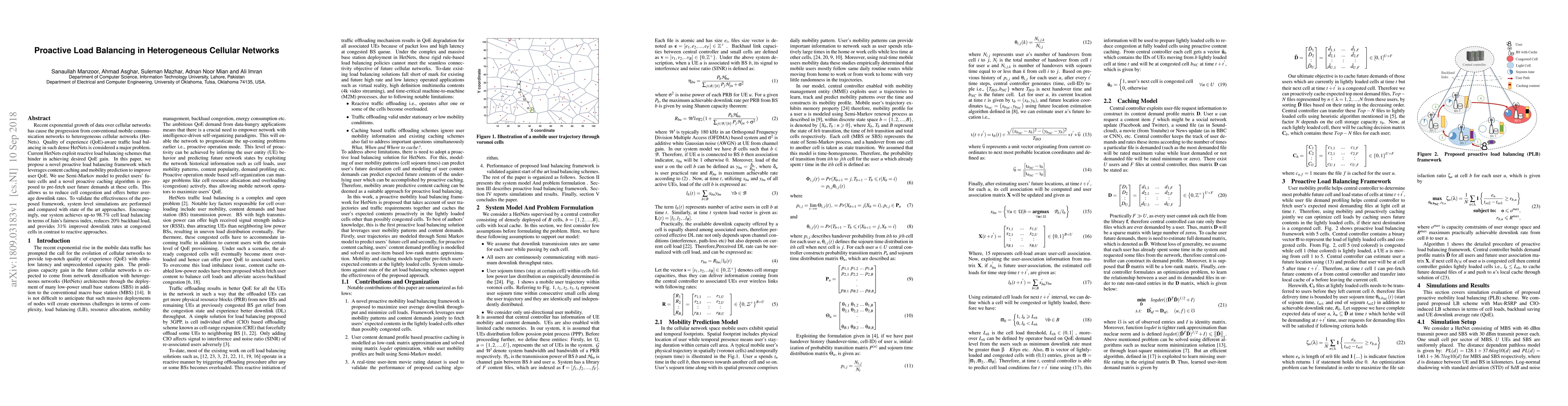 Thumbnail for Proactive Load Balancing in Heterogeneous Cellular Networks