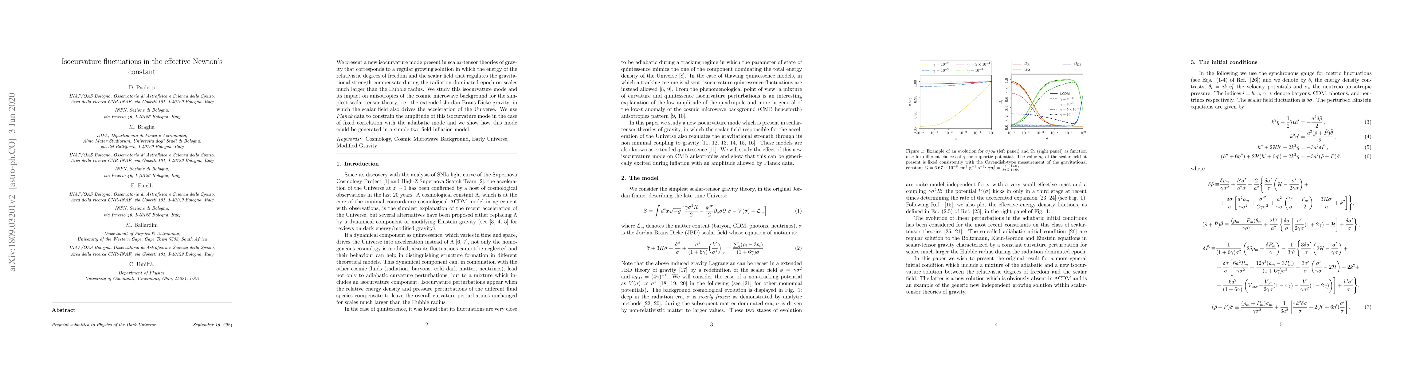 Thumbnail for Isocurvature fluctuations in the effective Newton's constant