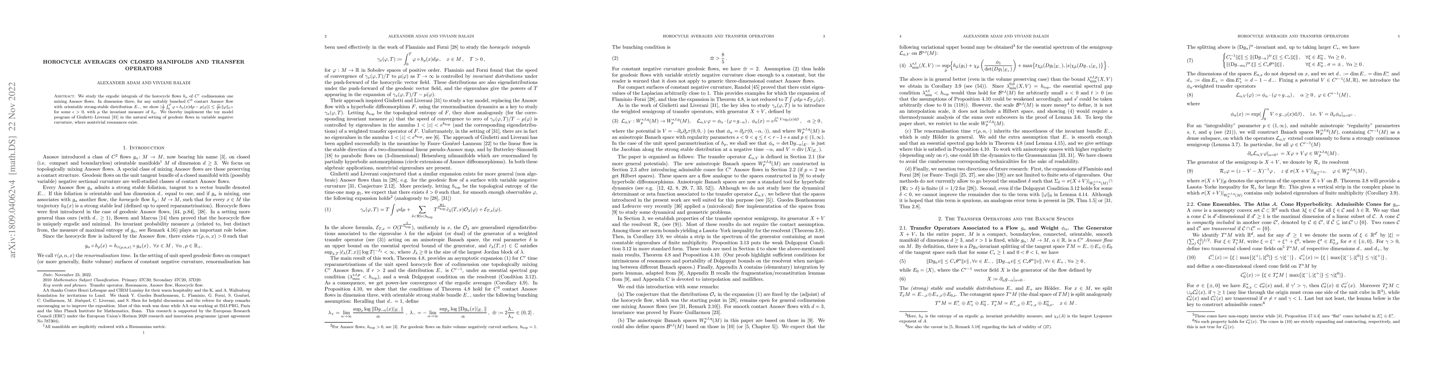 Thumbnail for Horocycle averages on closed manifolds and transfer operators