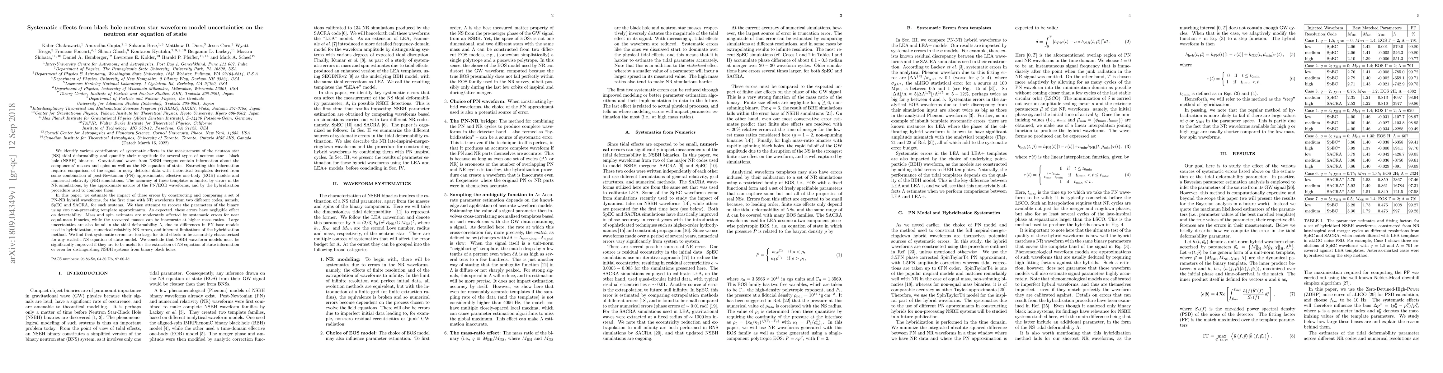 Thumbnail for Systematic effects from black hole-neutron star waveform model
  uncertainties on the neutron star equation of state