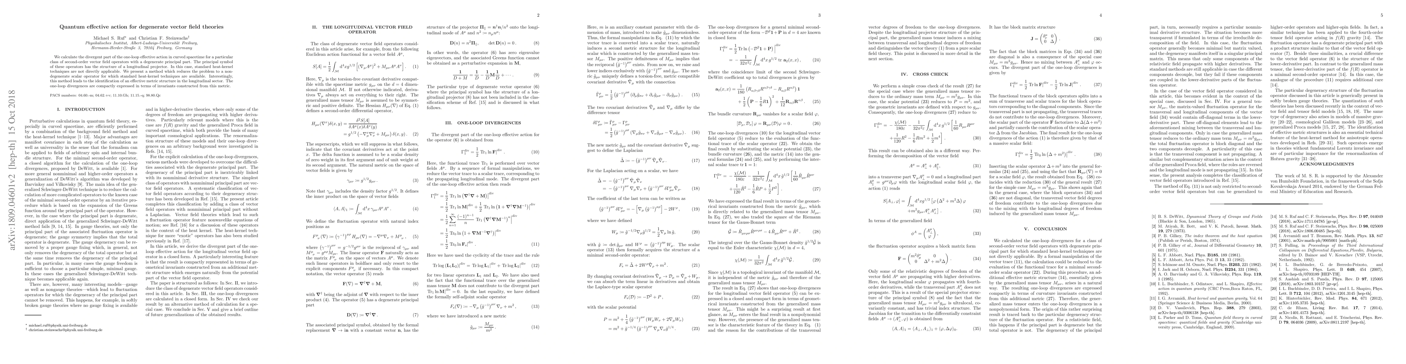 Thumbnail for Quantum effective action for degenerate vector field theories