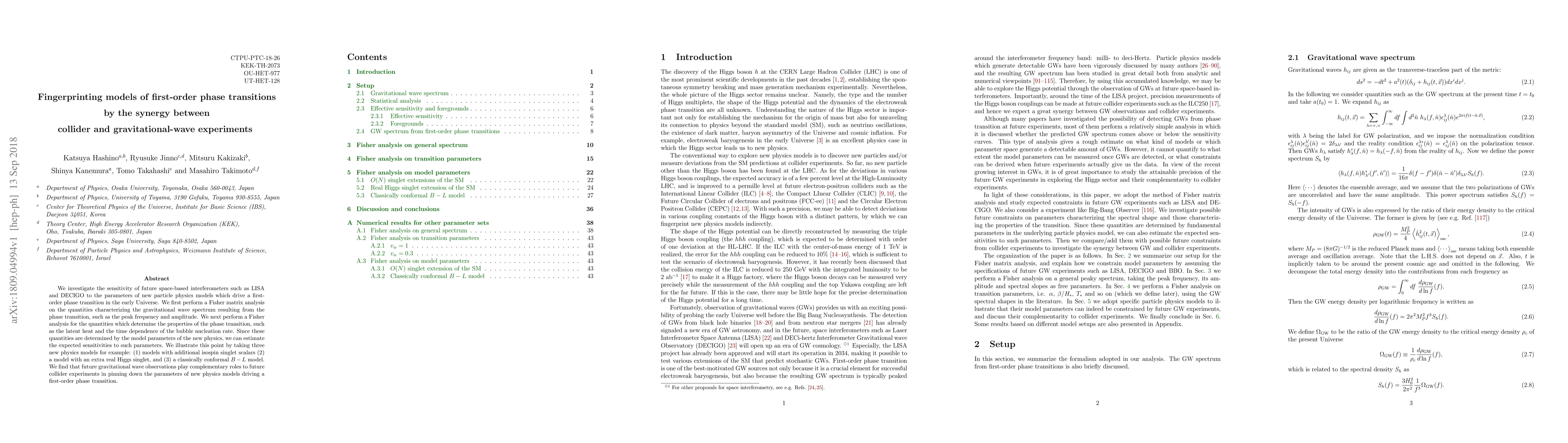 Thumbnail for Fingerprinting models of first-order phase transitions by the synergy
  between collider and gravitational-wave experiments