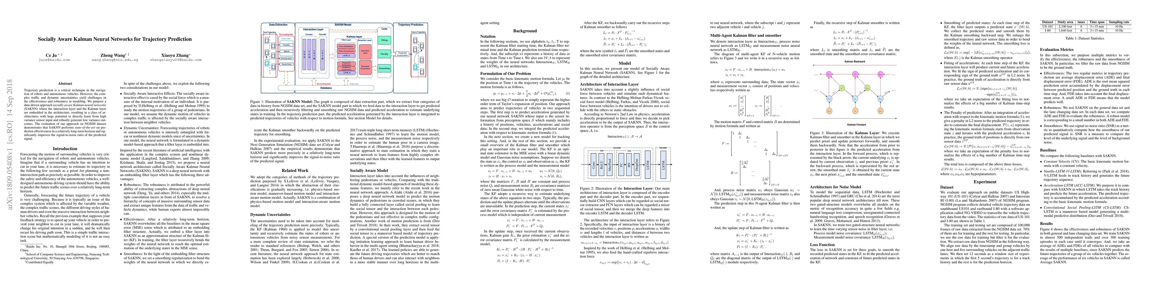 Thumbnail for Socially Aware Kalman Neural Networks for Trajectory Prediction