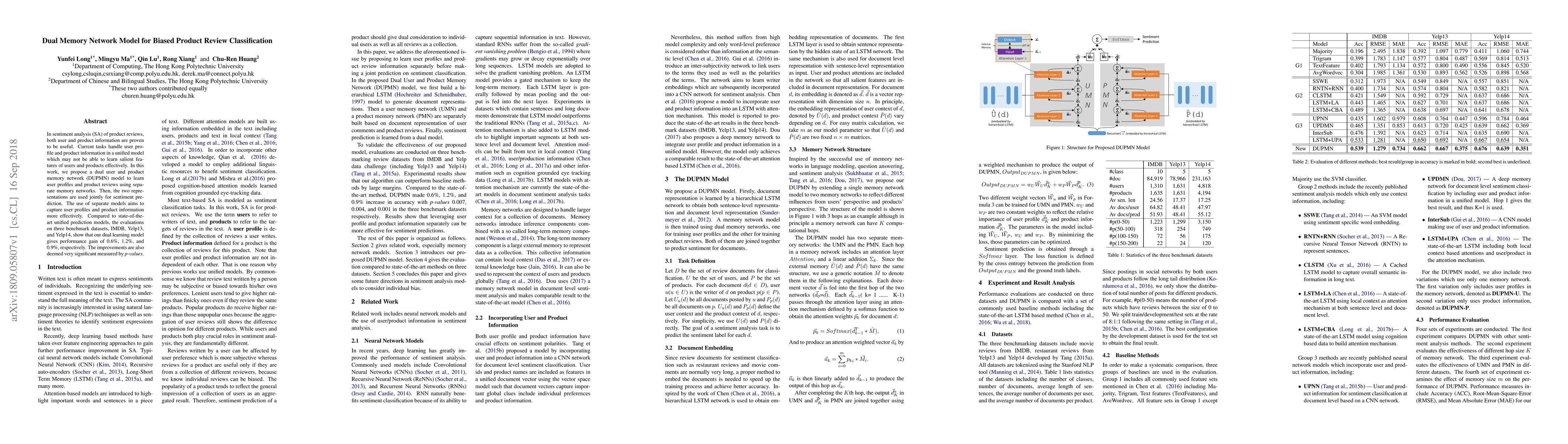 Thumbnail for Dual Memory Network Model for Biased Product Review Classification