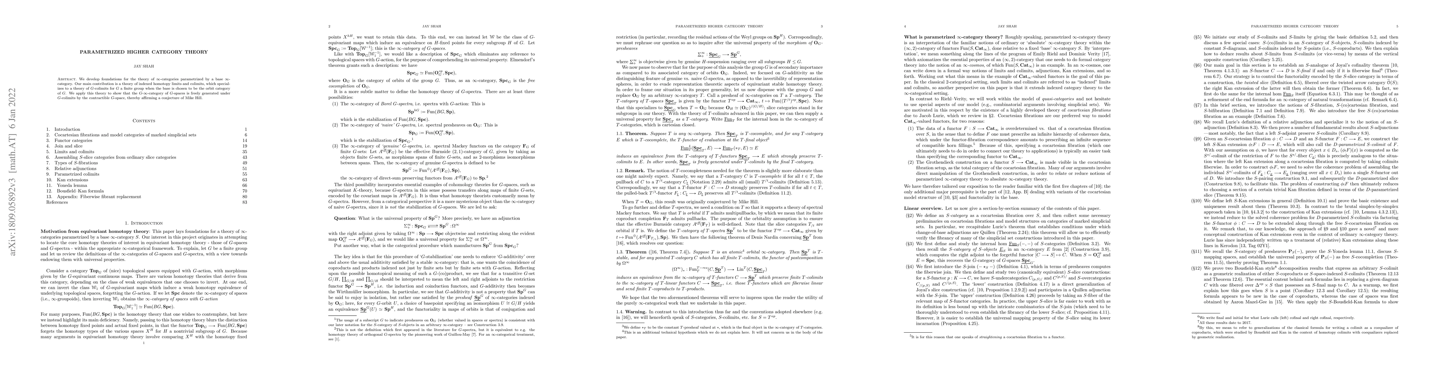 Thumbnail for Parametrized higher category theory