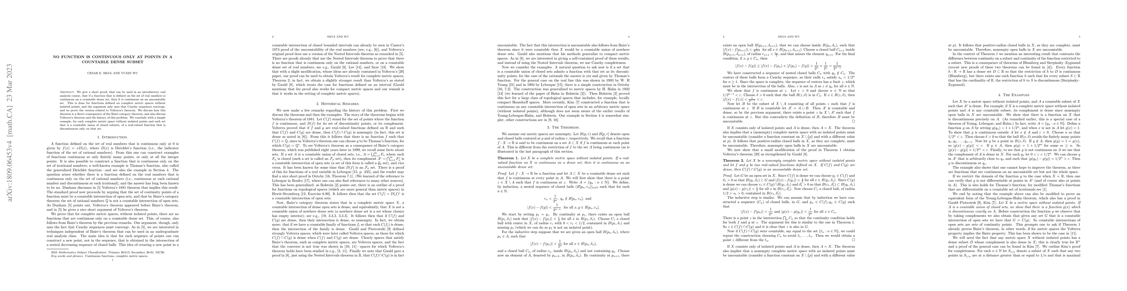 Thumbnail for No function is continuous only at points in a countable dense subset