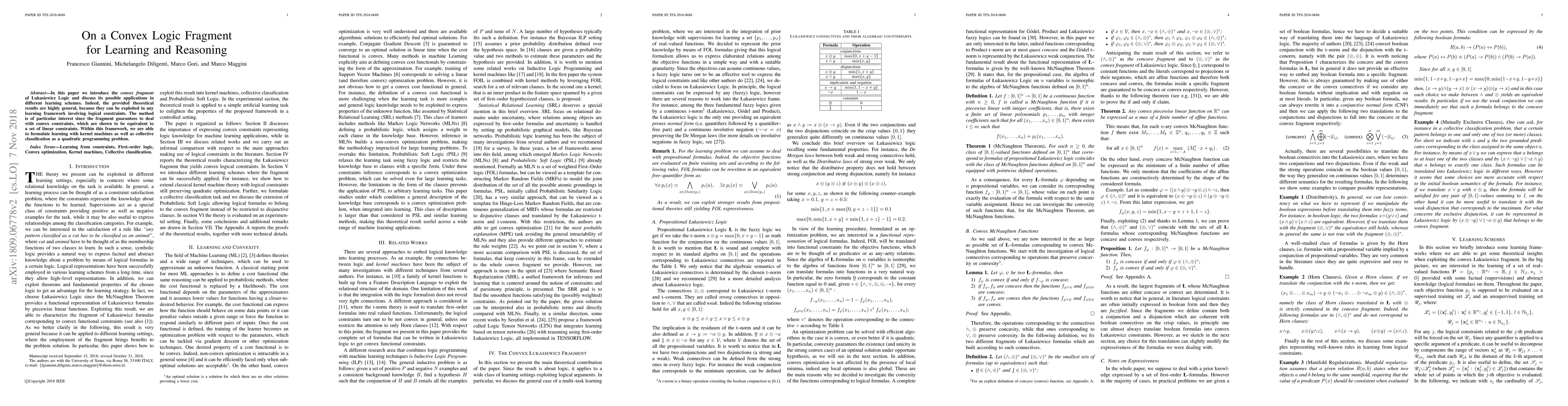 Thumbnail for On a Convex Logic Fragment for Learning and Reasoning