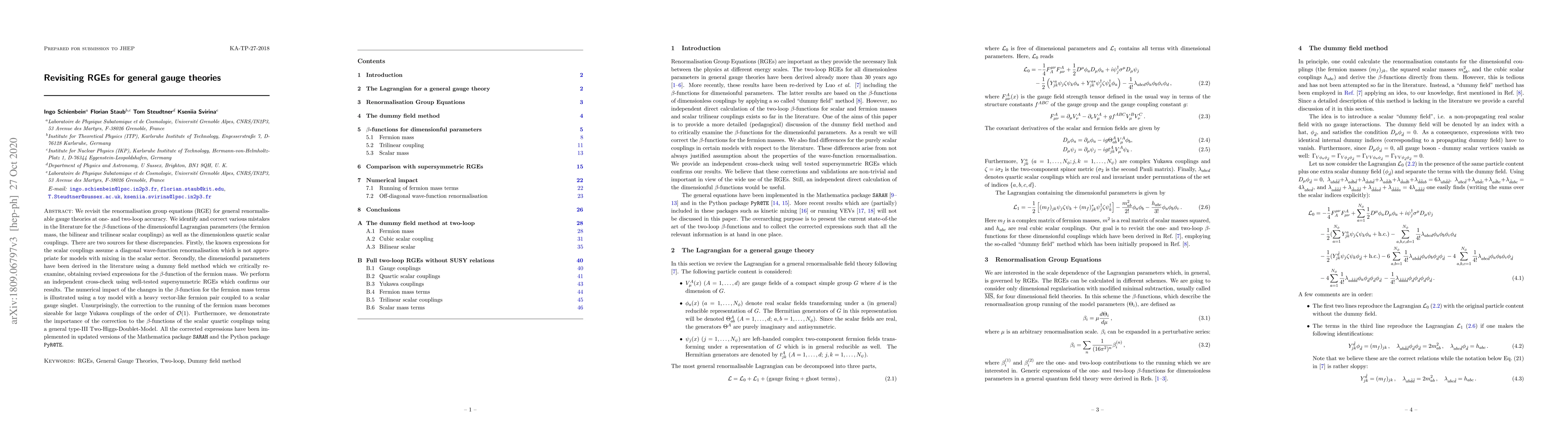 Thumbnail for Revisiting RGEs for general gauge theories