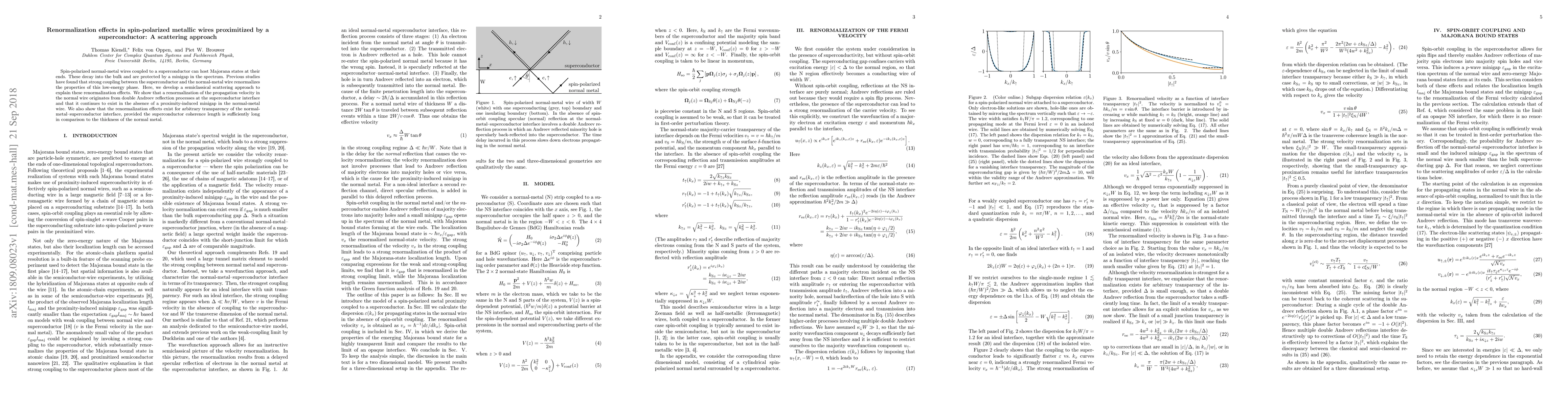 Thumbnail for Renormalization effects in spin-polarized metallic wires proximitized by
  a superconductor: A scattering approach