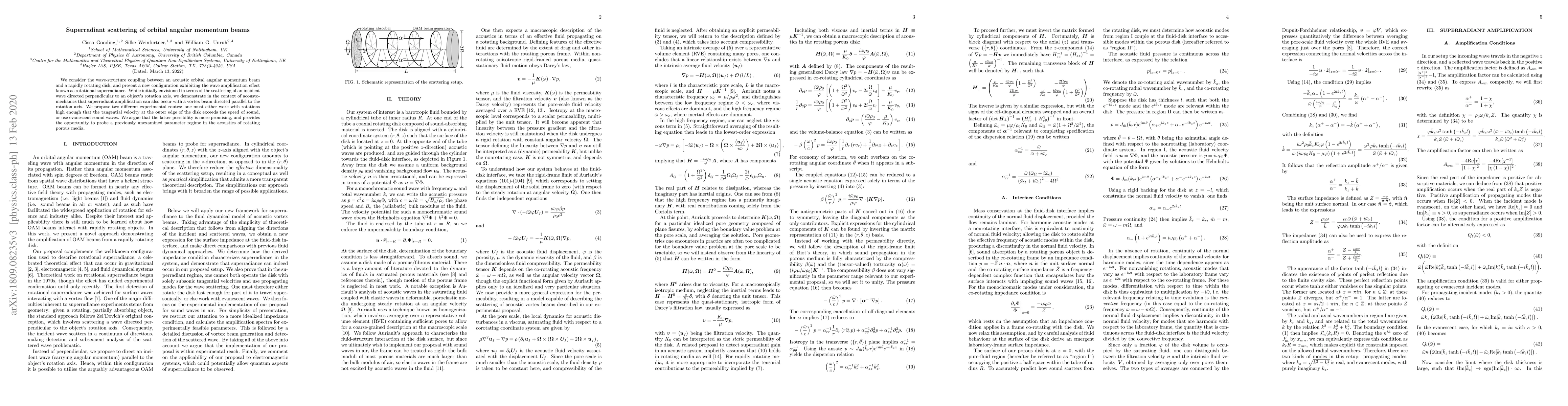 Thumbnail for Superradiant scattering of orbital angular momentum beams