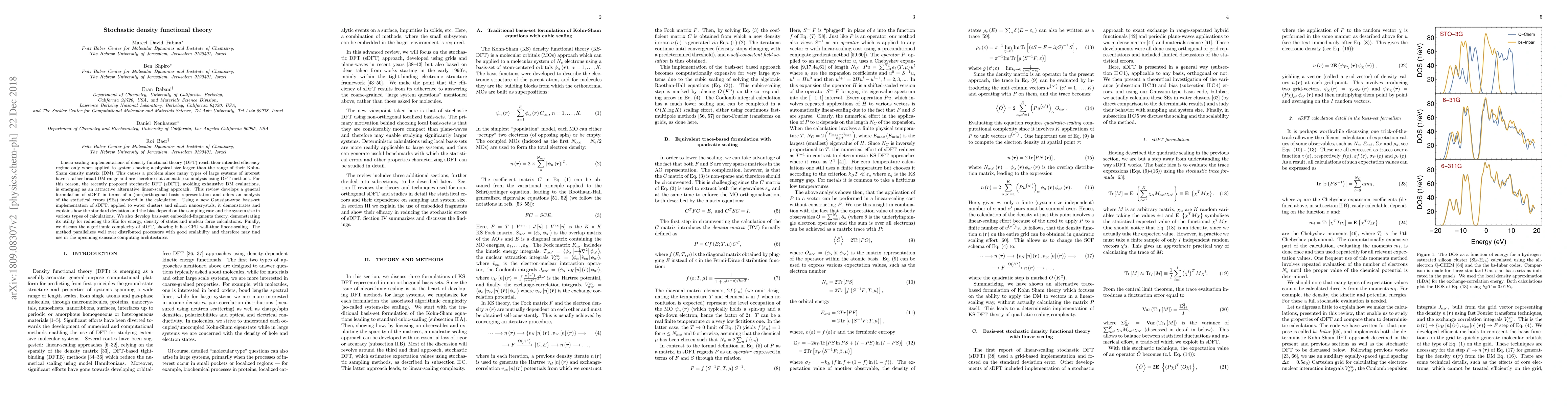 Thumbnail for Stochastic density functional theory