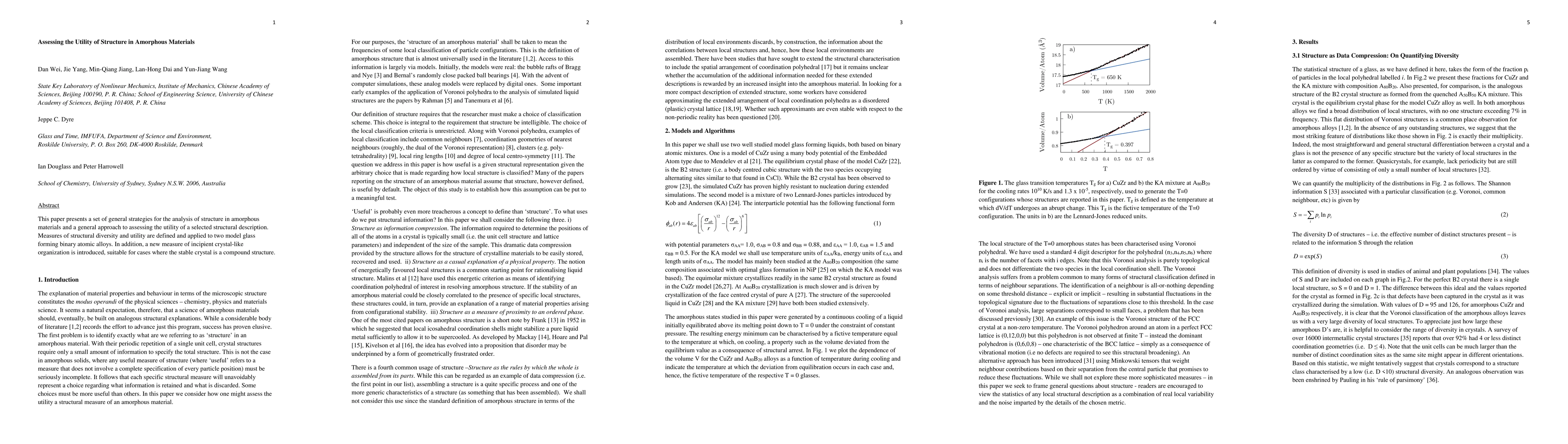 Thumbnail for Assessing the Utility of Structure in Amorphous Materials