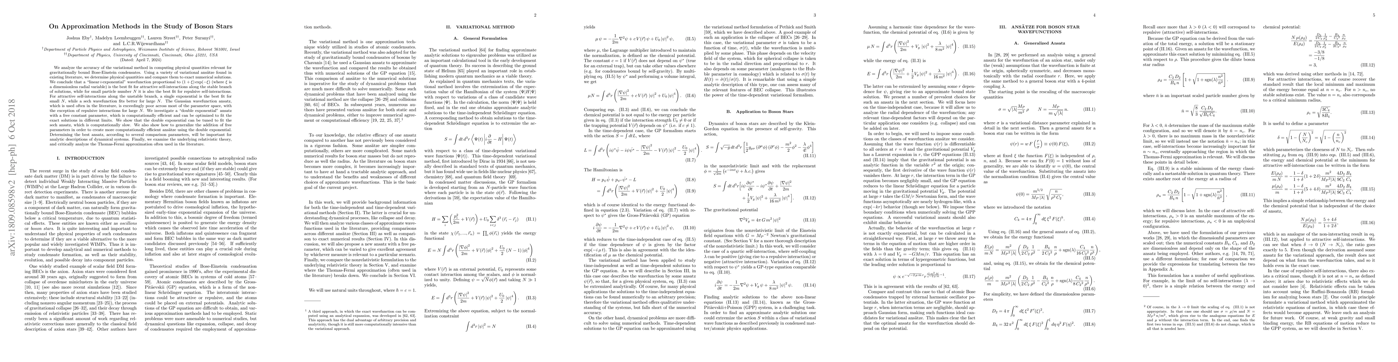 Thumbnail for On Approximation Methods in the Study of Boson Stars