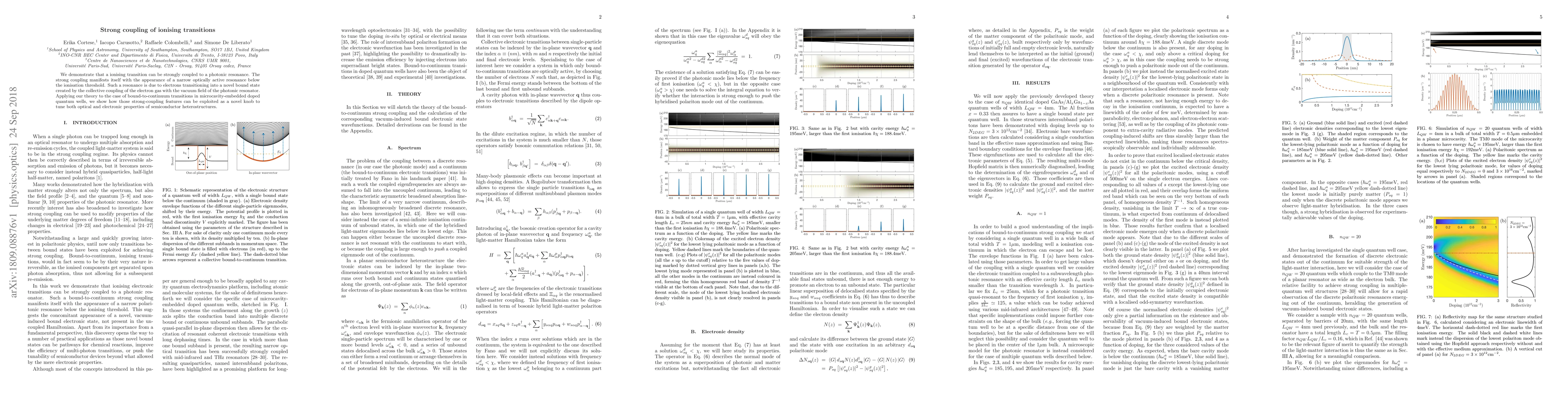 Thumbnail for Strong coupling of ionising transitions