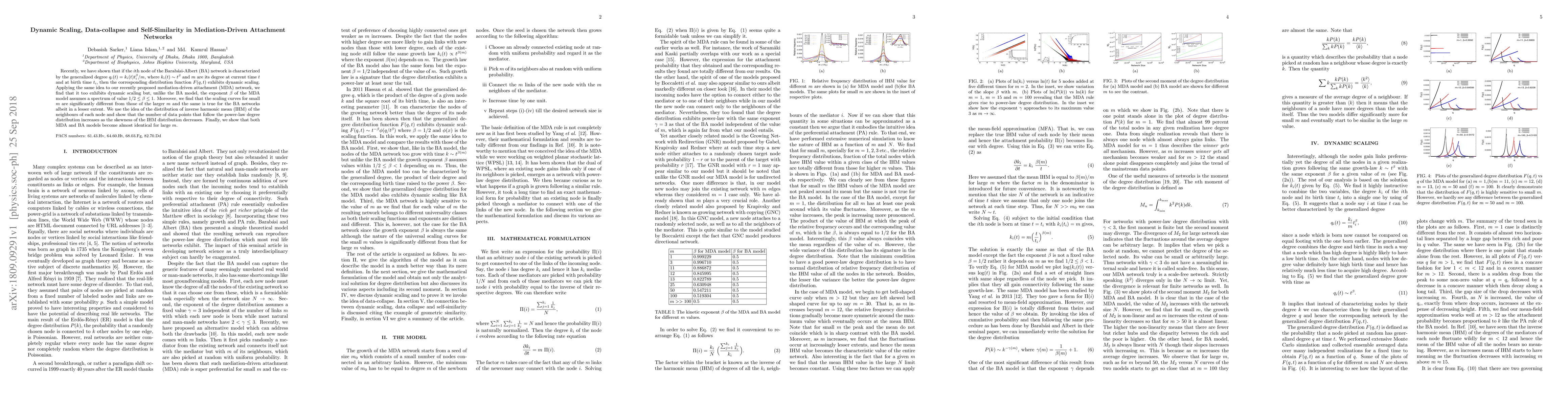 Thumbnail for Dynamic Scaling, Data-collapse and Self-Similarity in Mediation-Driven
  Attachment Networks