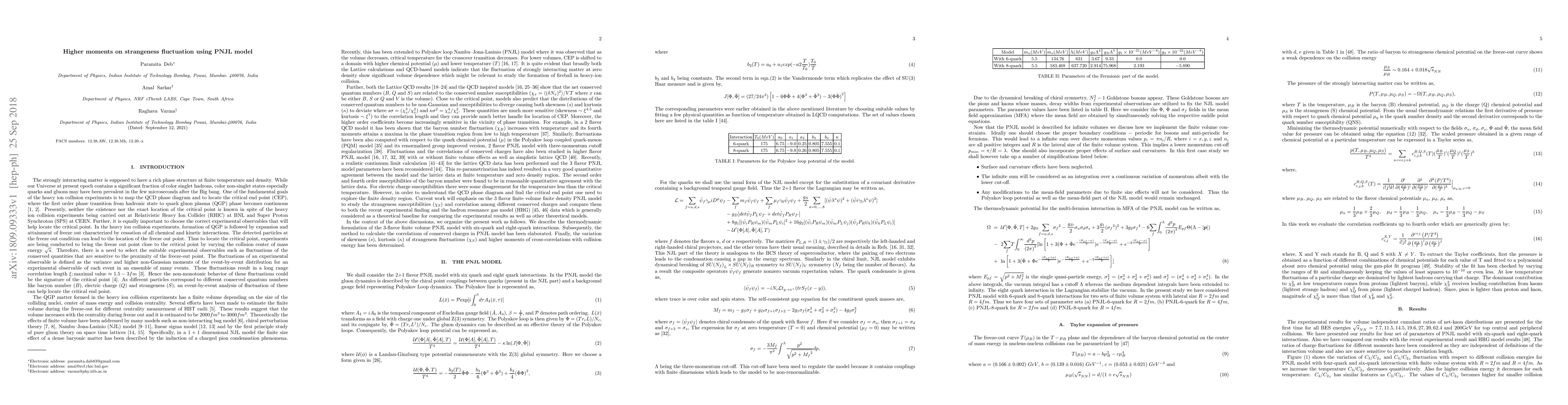 Thumbnail for Higher moments on strangeness fluctuation using PNJL model