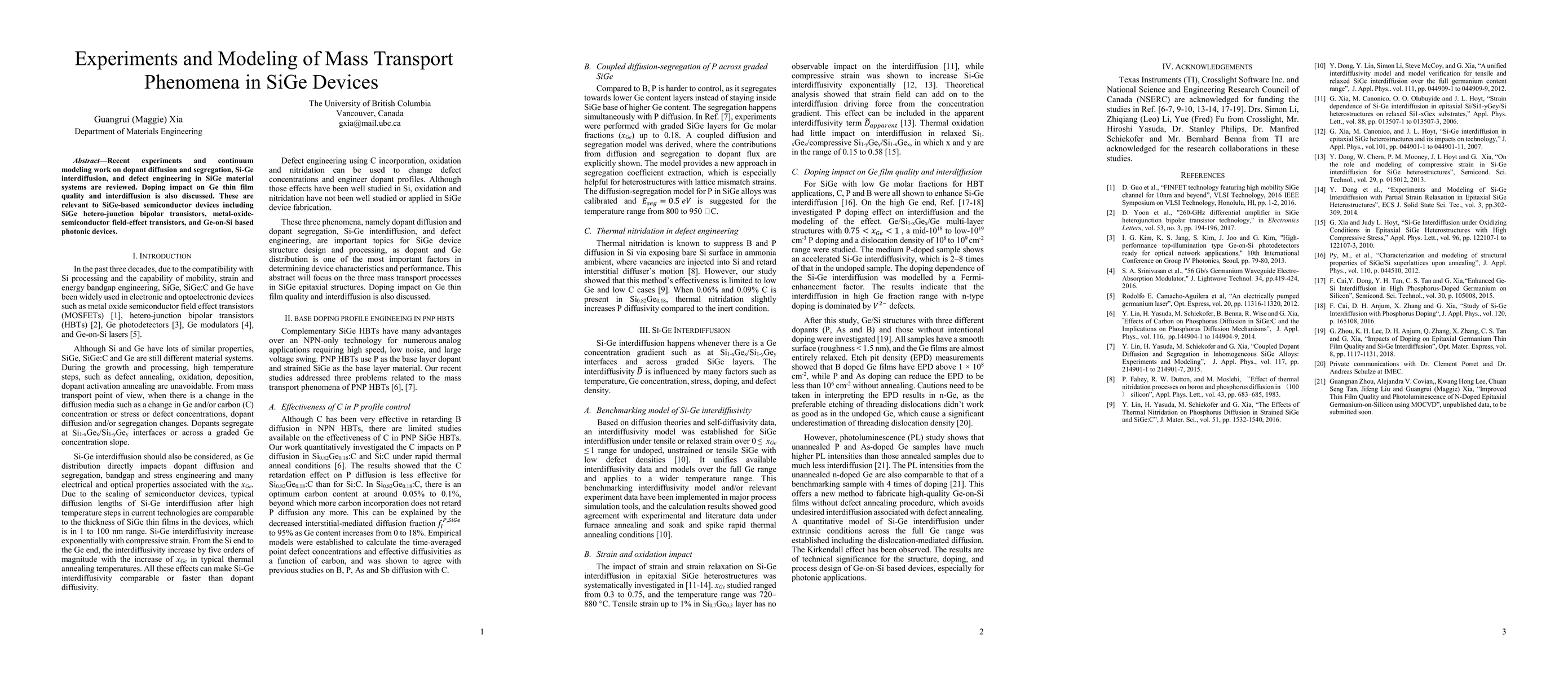 Thumbnail for Experiments and Modeling of Mass Transport Phenomena in SiGe Devices