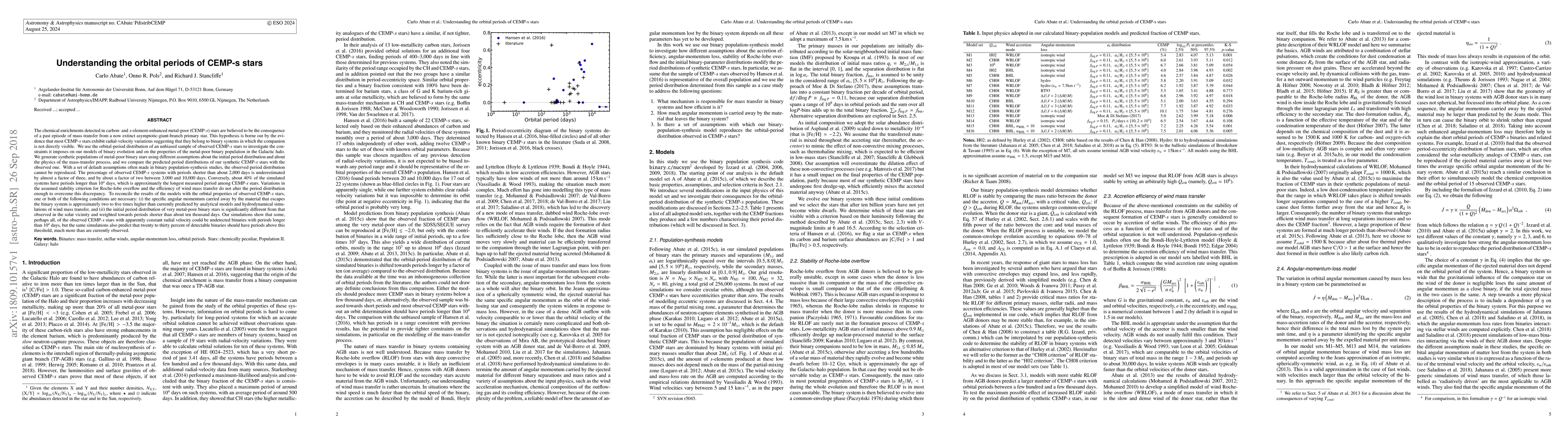 Thumbnail for Understanding the orbital periods of CEMP-s stars