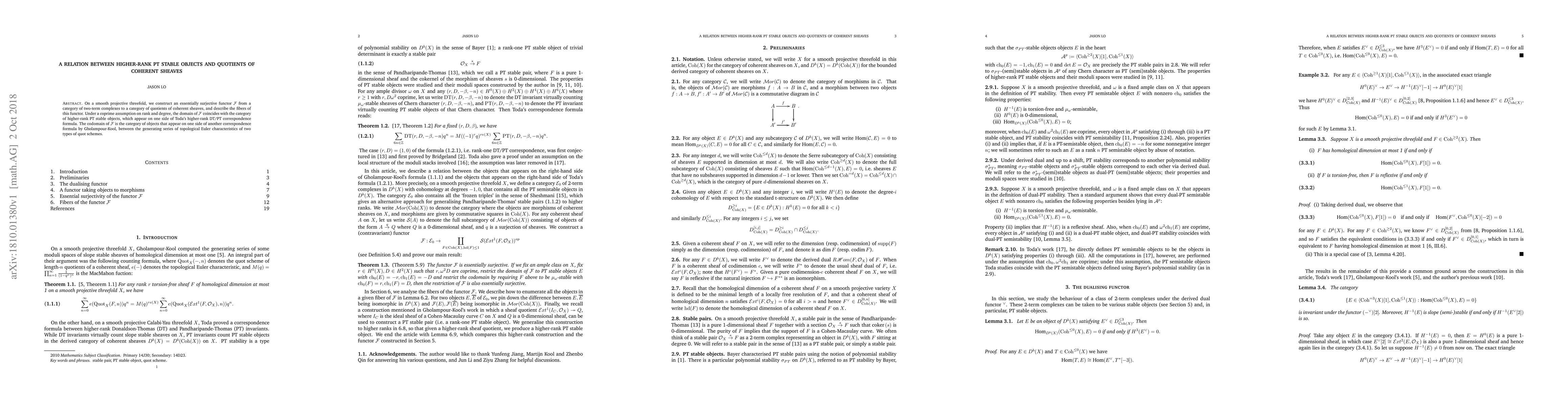 Thumbnail for A relation between higher-rank PT stable objects and quotients of
  coherent sheaves