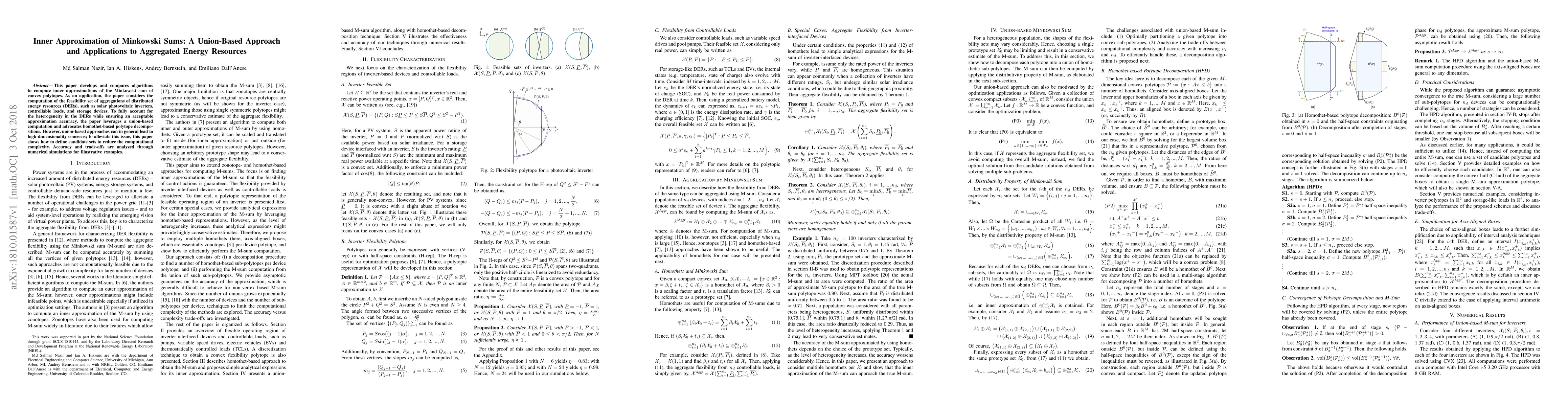 Thumbnail for Inner Approximation of Minkowski Sums: A Union-Based Approach and
  Applications to Aggregated Energy Resources