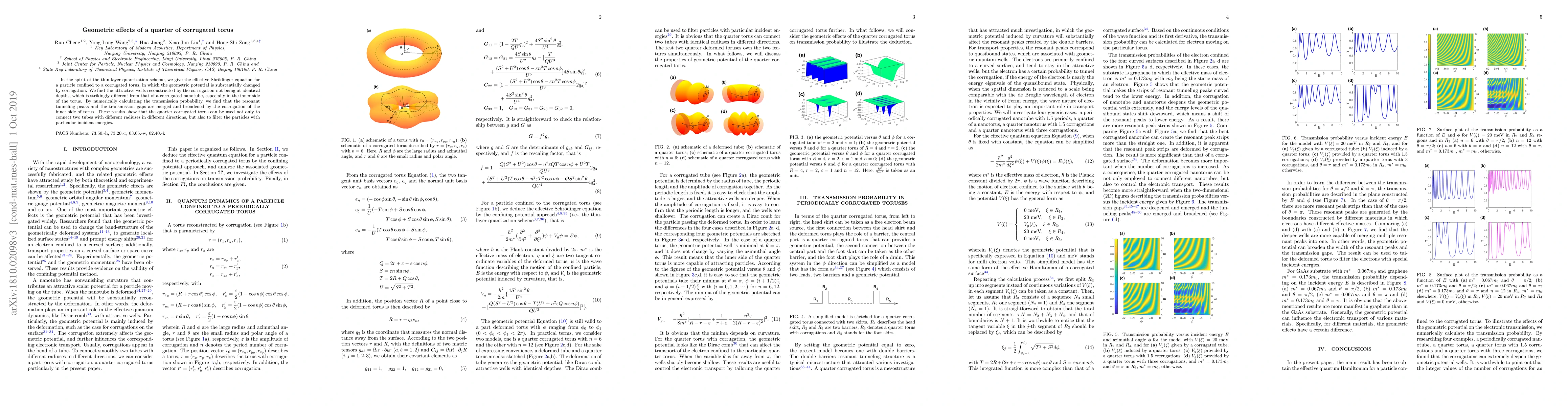 Thumbnail for Geometric effects of a quarter of corrugated torus