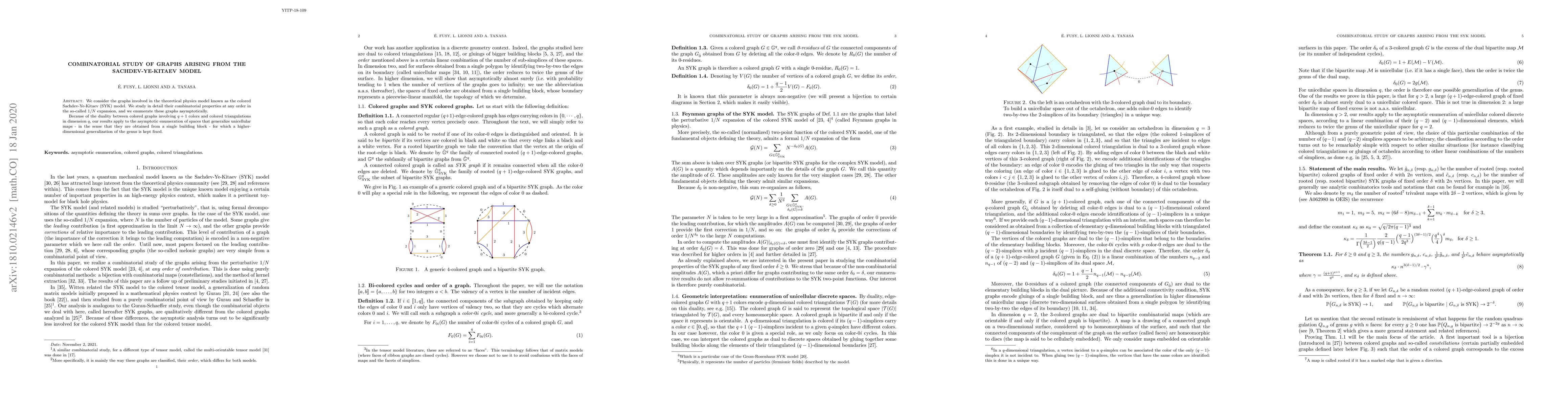 Thumbnail for Combinatorial study of graphs arising from the Sachdev-Ye-Kitaev model