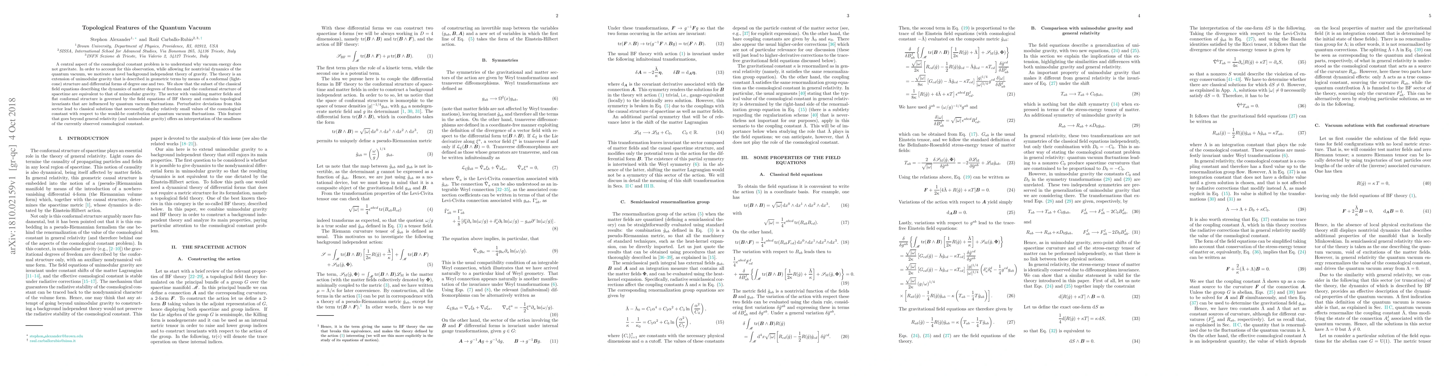 Thumbnail for Topological Features of the Quantum Vacuum