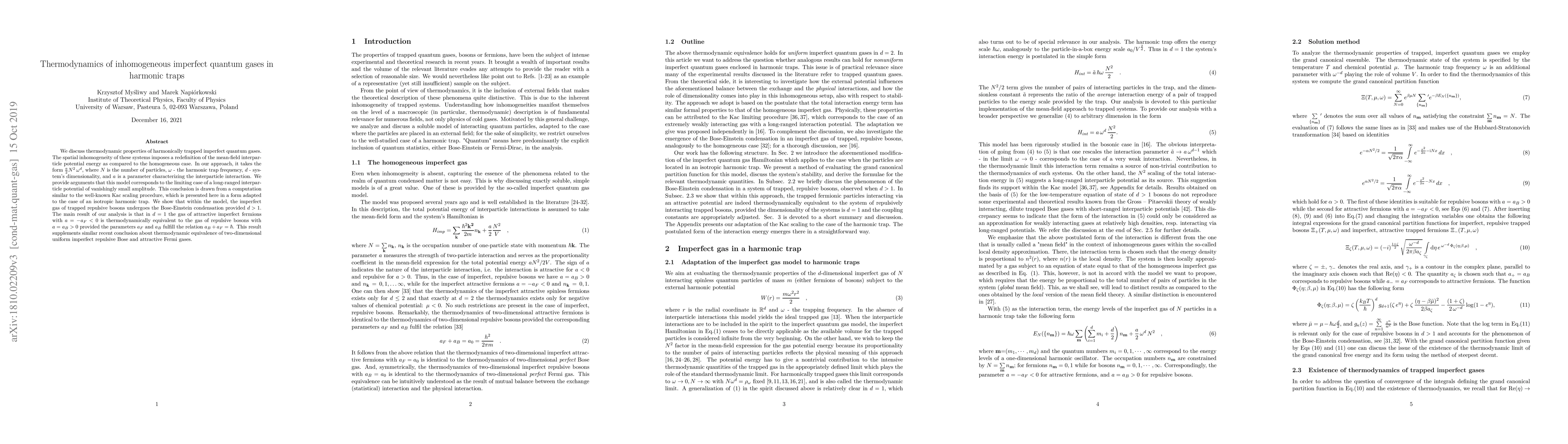 Thumbnail for Thermodynamics of inhomogenous imperfect quantum gases in harmonic traps
